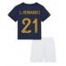 Billige Frankrig Lucas Hernandez #21 Børnetøj Hjemmebanetrøje til baby VM 2022 Kortærmet (+ korte bukser)